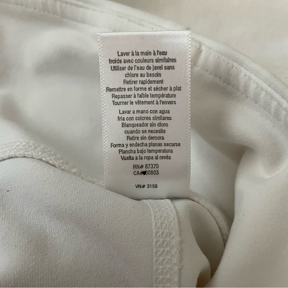 Alo Yoga SMALL White Motto Leggings mesh - Picture 8 of 10